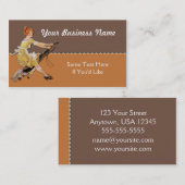 Carte de visite de services de domestique ou de (Devant / Derrière)