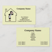 Carte de visite de services de nettoyage et de (Devant / Derrière)