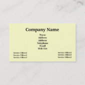 Carte de visite de services de nettoyage et de (Dos)