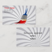 Carte de visite de services de peinture (Devant / Derrière)