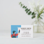 Carte de visite de services de peinture de peintre (Debout devant)