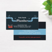 Carte de visite de services de plomberie professio (Bureau)