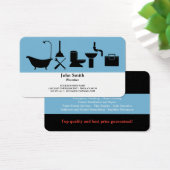 Carte de visite de services de plomberie professio (Bureau)
