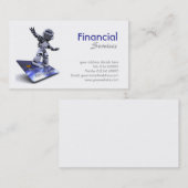 Carte de visite de services financiers (Devant / Derrière)