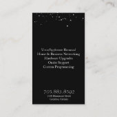 Carte de visite de services informatiques et de (Dos)