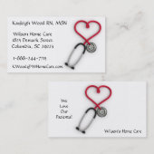 Carte de visite de services médicaux (Devant / Derrière)