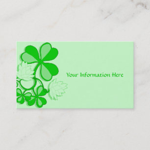 Carte de visite de shamrock