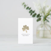 Carte de visite de shamrock de parties (Debout devant)