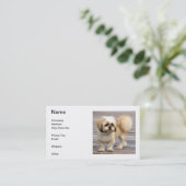 Carte de visite de Shih Tzu (Debout devant)