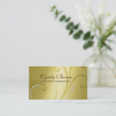 Carte de visite de Shimmer et de cristaux jaunes (Debout devant)