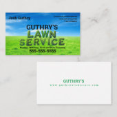 Carte de visite de Shrubs Bliss Lawn Service (Devant / Derrière)