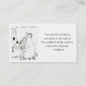 Carte de visite de sic Incipit Pestis (Dos)