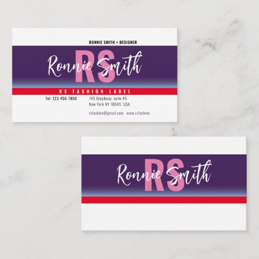 Carte de visite de signature (Devant / Derrière)