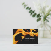 carte de visite de signe du feu (Debout devant)