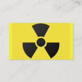 Carte de visite de signes radioactif (Dos)