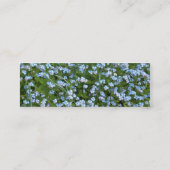Carte de visite de signet de myosotis des marais (Dos)