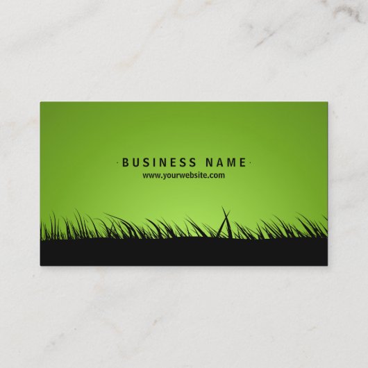 Carte de visite de silhouette de chêne (Dos)