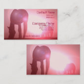 Carte de visite de silhouette de cheval (Devant / Derrière)