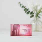 Carte de visite de silhouette de cheval (Debout devant)