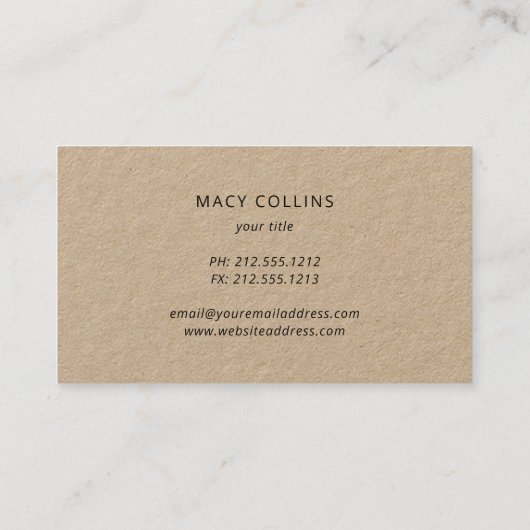 carte de visite de silhouette de chien blanc rusti (Dos)