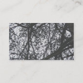 Carte de visite de silhouette de pin (Dos)