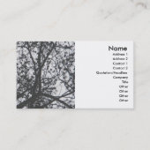 Carte de visite de silhouette de pin (Devant)