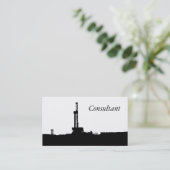 Carte de visite de silhouette de plate-forme de (Debout devant)