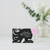 CARTE DE VISITE DE SILHOUETTE DE SALON DE COIFFURE (Debout devant)