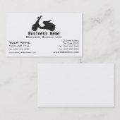 Carte de visite de silhouette de scooter (Devant / Derrière)