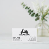 Carte de visite de silhouette de scooter (Debout devant)