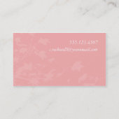 Carte de visite de silhouette d'oiseau (Dos)