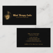 Carte de visite de silhouette du corps de papillon (Devant / Derrière)