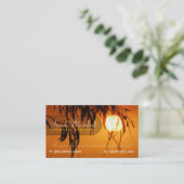 Carte de visite de silhouette du soleil frais (Debout devant)