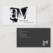 Carte de visite de simplicité de monogramme (Devant / Derrière)