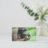 Carte de visite de singe d'orang-outan (Debout devant)