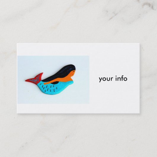 carte de visite de sirène (Devant)