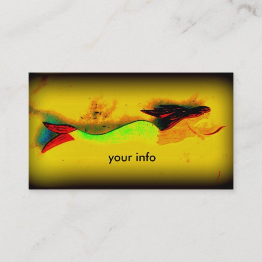 carte de visite de sirène (Devant)