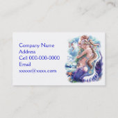 Carte de visite de sirène et de dragon (Dos)