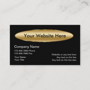 Carte de visite de site Web