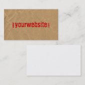 carte de visite de site Web (Devant / Derrière)