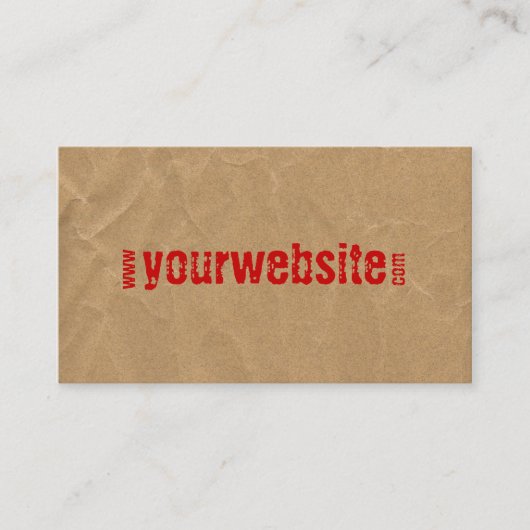 carte de visite de site Web (Devant)