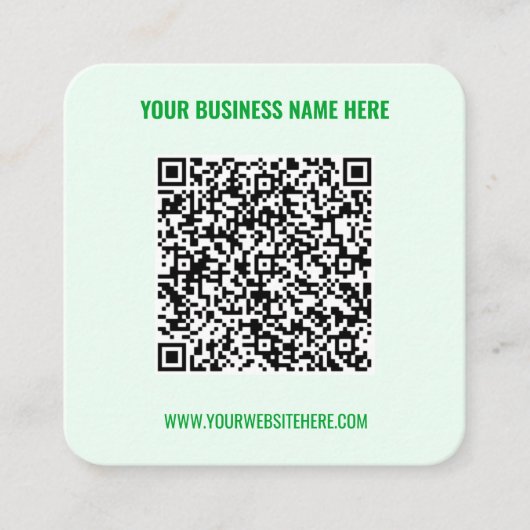 Carte de visite de site Web de nom de code QR - Ch (Devant)