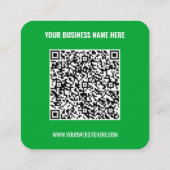 Carte de visite de site Web de nom de code QR - Ch (Dos)