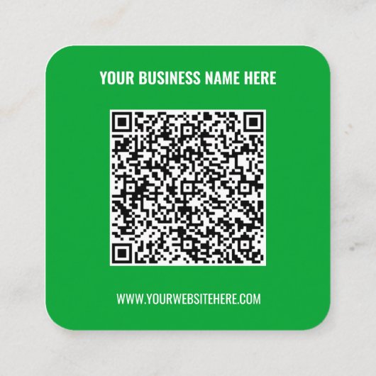 Carte de visite de site Web de nom de code QR - Ch (Dos)