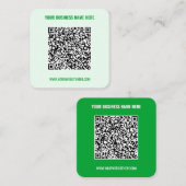 Carte de visite de site Web de nom de code QR - Ch (Devant / Derrière)