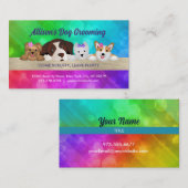 Carte de visite de slogans de chien (Devant / Derrière)