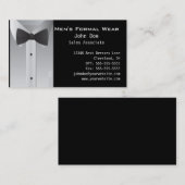 Carte de visite de smoking (Devant / Derrière)