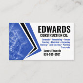 Carte de visite de société de construction (Devant)