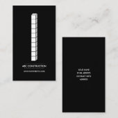 Carte de visite de société de construction (Devant / Derrière)