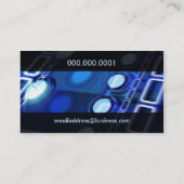 Carte de visite de société de technologie (Dos)